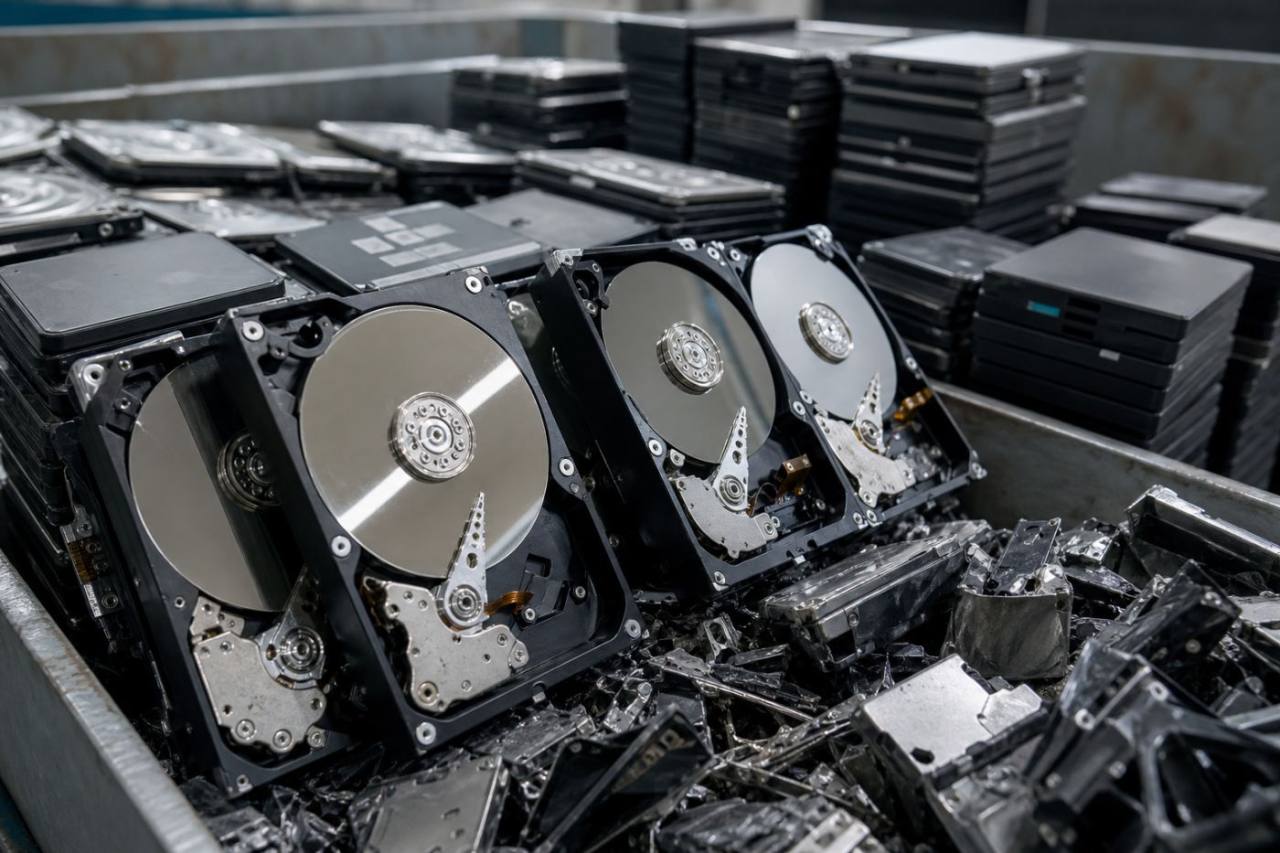 Hard drives prepared for secure sanitization